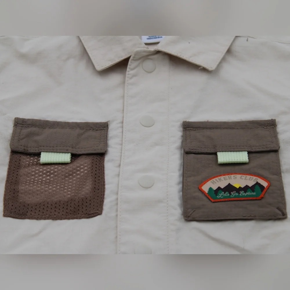Old Navy Boys Utility Shirt & Shorts Set Khaki (Mixed Sizes)